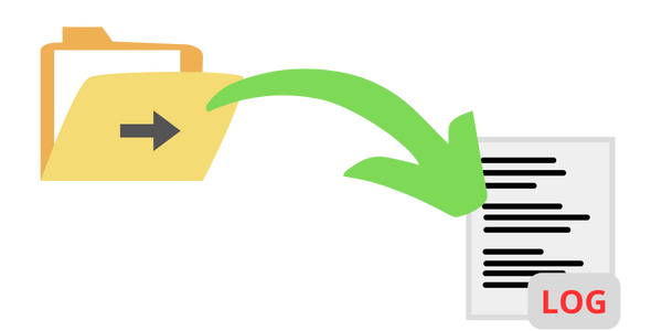 Folderredirections to log